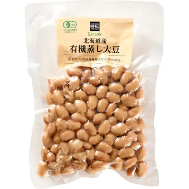 北海道産有機蒸し大豆 150g