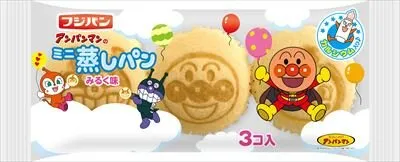 アンパンマンのミニ蒸しパン みるく味 ３個入