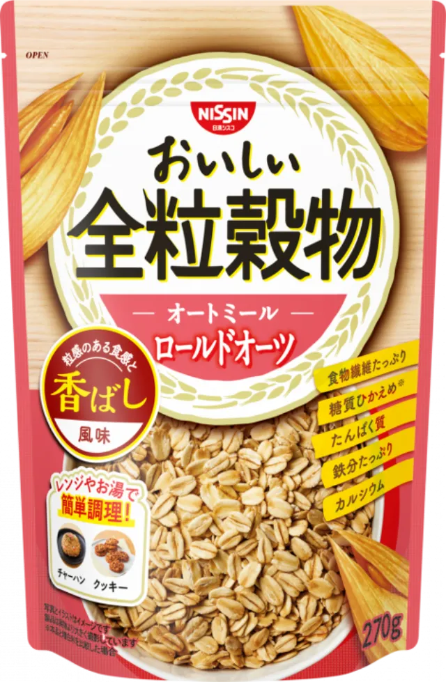 おいしい全粒穀物 オートミールロールドオーツ 270g