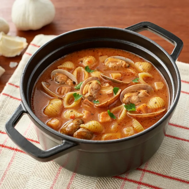 煮込んでつくるスープパスタの素 魚介のトマトガーリック