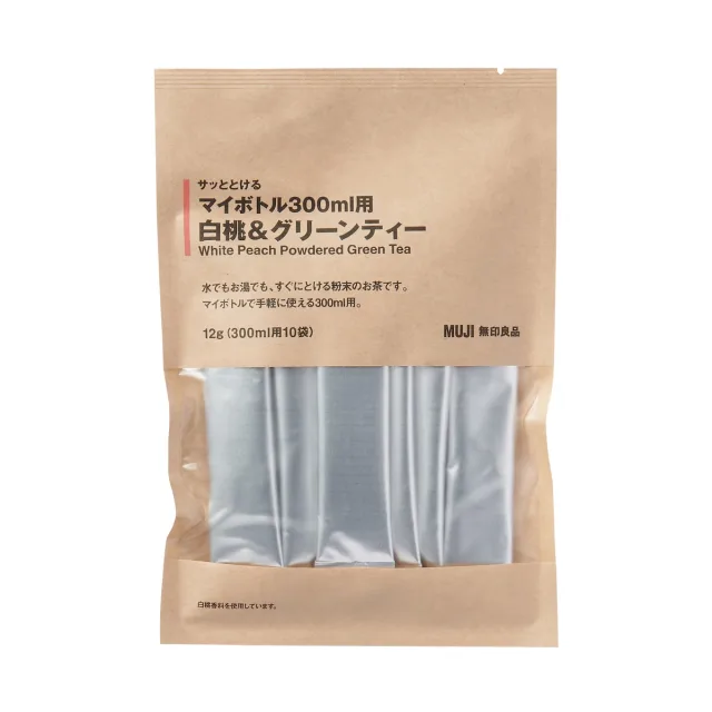 サッととけるマイボトル用 白桃グリーンティ（３００ｍｌ用／１０袋）