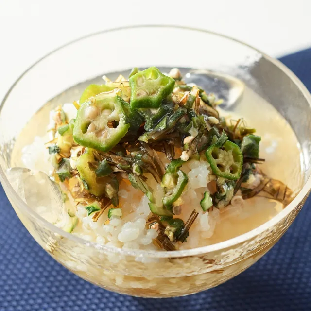 【季節限定】冷やし茶漬け　きざみ野菜の山形だし ２食