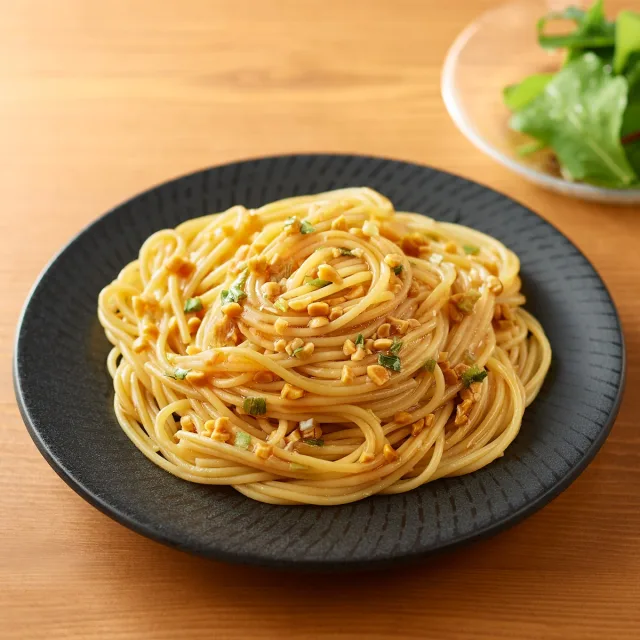 【２人前】あえるだけのパスタソース　ひきわり納豆とだし醬油