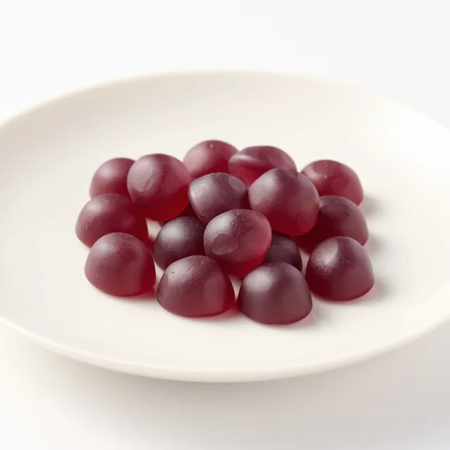 肌のことを考えてつくった　巨峰グミ　乳酸菌入り