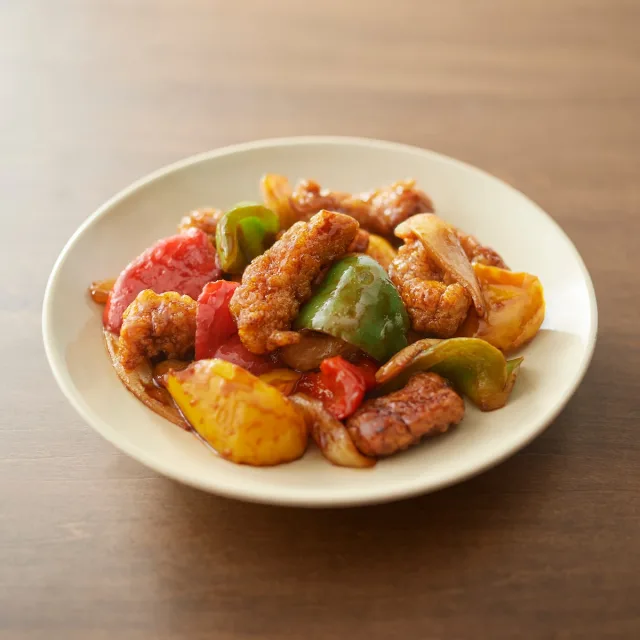 フライパンでつくるミールキット　豚肉の黒酢ソース炒め　（２人前）