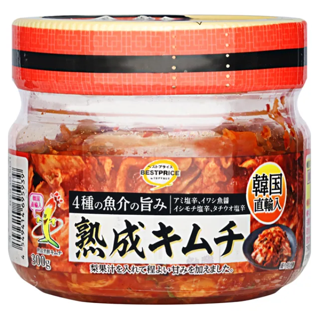 BP韓国直輸入4種の魚介の旨み熟成キムチ 300g