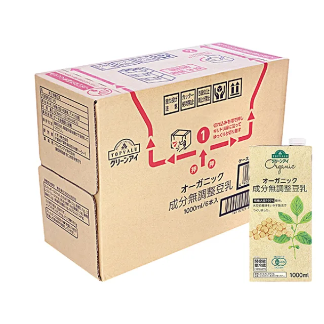 オーガニック成分無調整豆乳(ケース) 1000ml×6