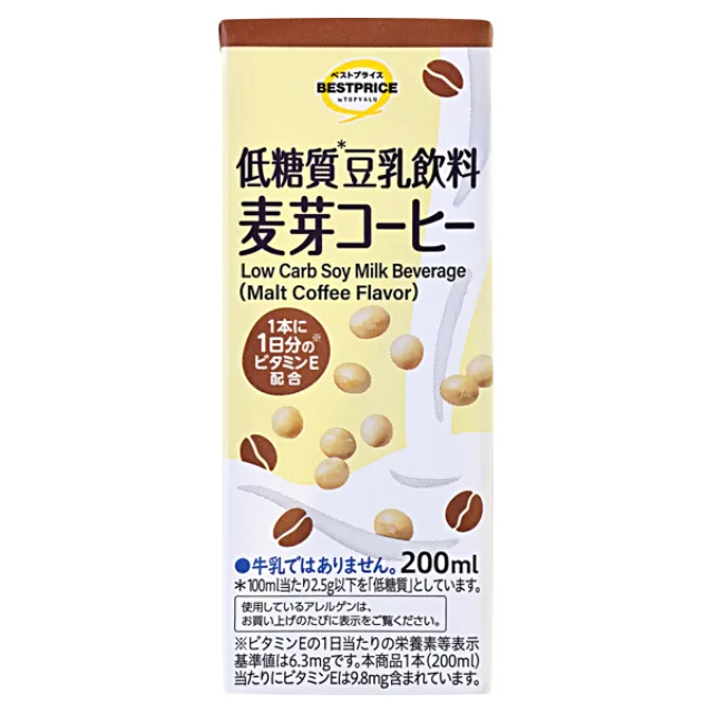 低糖質 豆乳飲料 麦芽コーヒー 200ml
