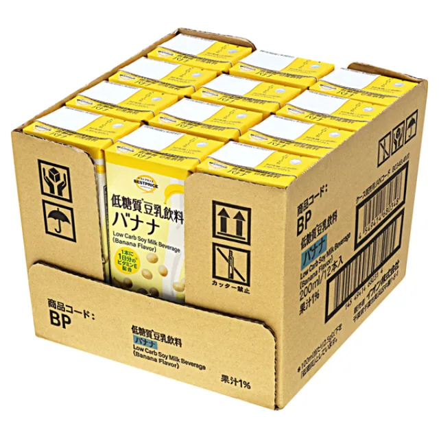 低糖質 豆乳飲料バナナ(ケース) 2400ml(200ml×12本入)