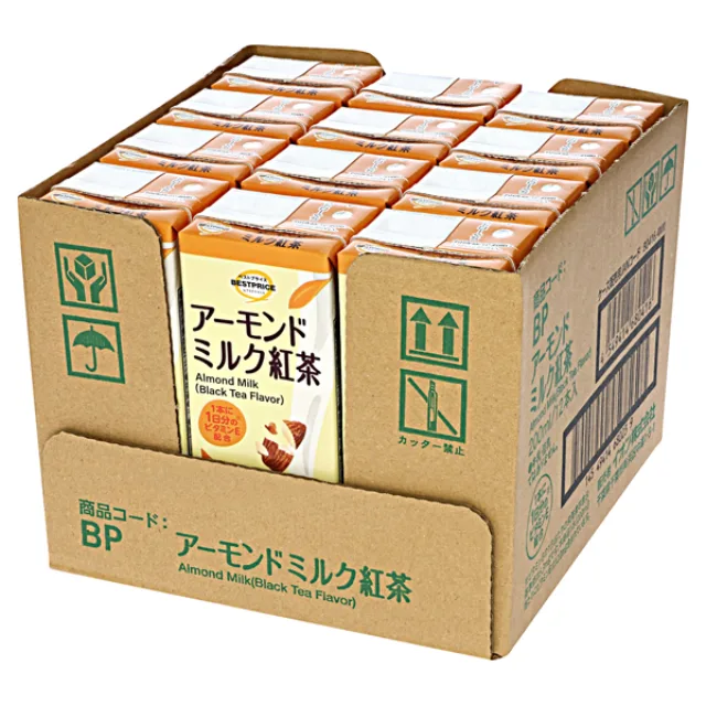 アーモンドミルク紅茶(ケース) 2400ml(200ml×12本入)