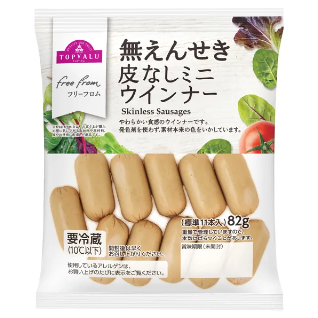 フリーフロム フリーフロム 皮なしミニウインナー 82g