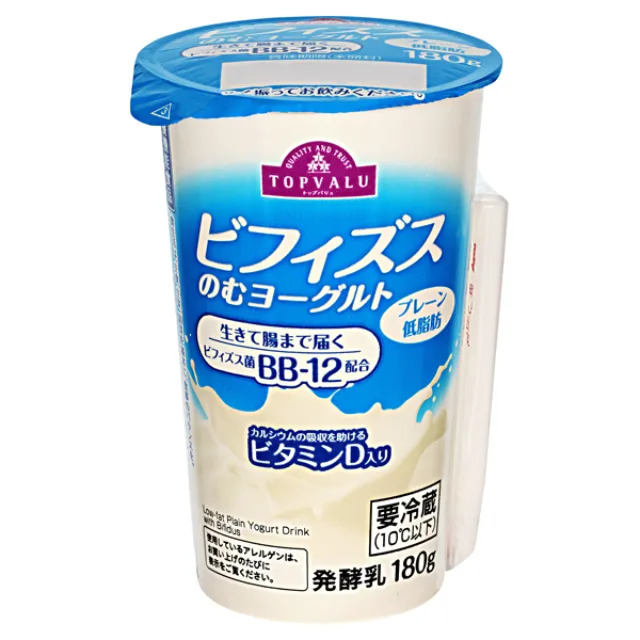 ビフィズスのむヨーグルト プレーン 低脂肪 180g
