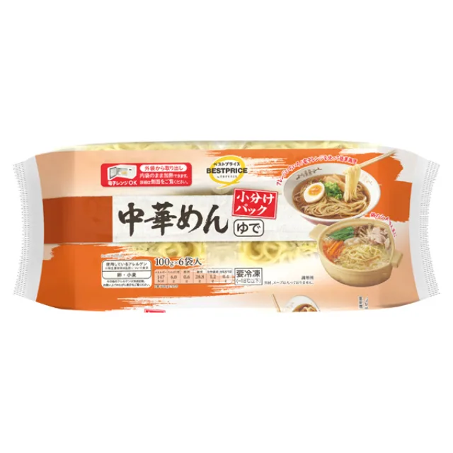 中華めん 小分けパック 100g×6袋入g
