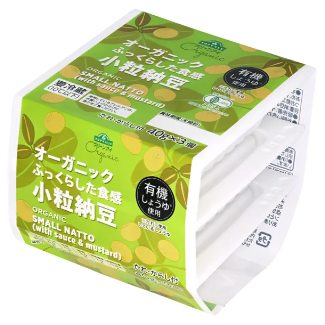 オーガニック オーガニック小粒納豆 40gx3個
