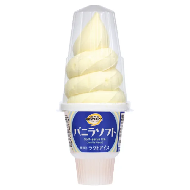 バニラソフト 180ml+コーン