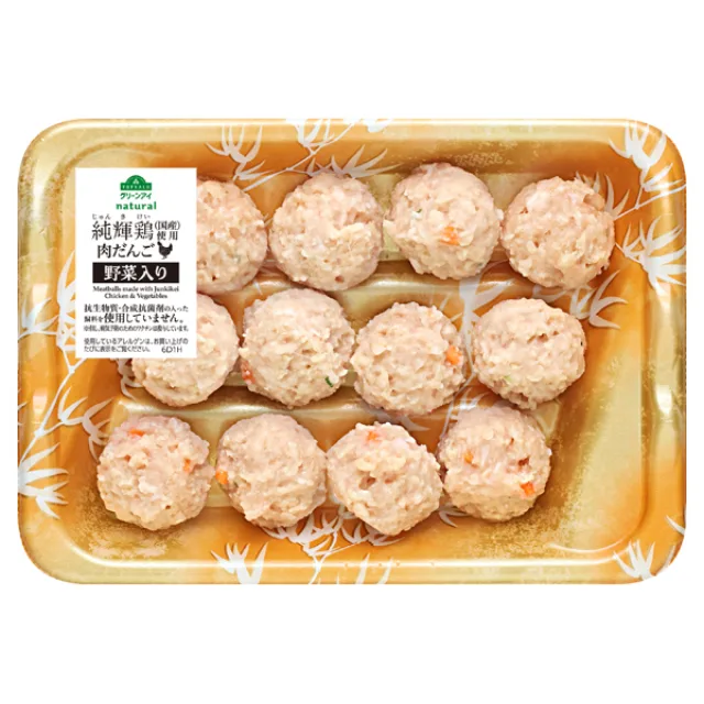 純輝鶏(国産)使用むね肉入りだんご(野菜入り) 180g