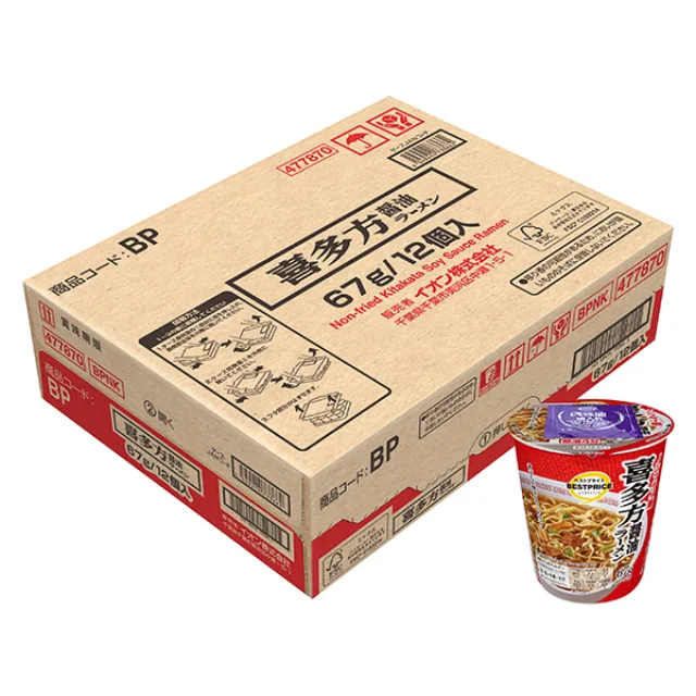 ノンフライ麺 喜多方醤油ラーメン<ケース> 67g/12個入