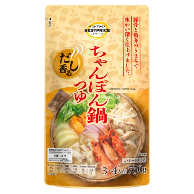 だし香るちゃんぽん鍋つゆ 750g