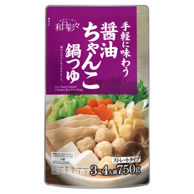 わびさいさい醤油ちゃんこ鍋つゆ 750g