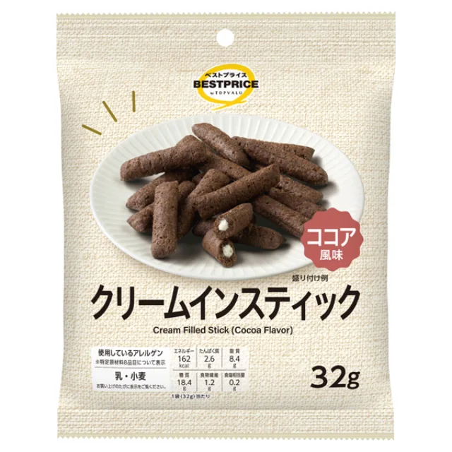 クリームインスティック ココア風味 32g