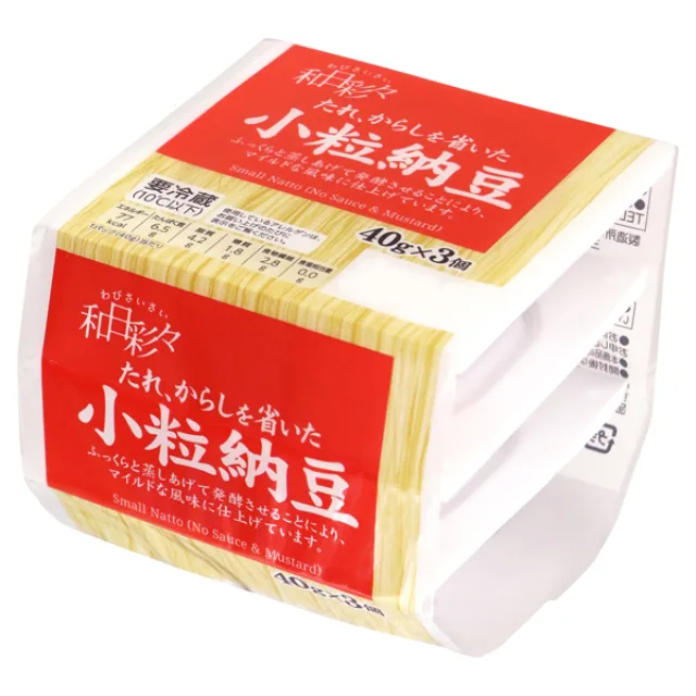 わびさいさい 小粒納豆 たれ無し 40g×3個