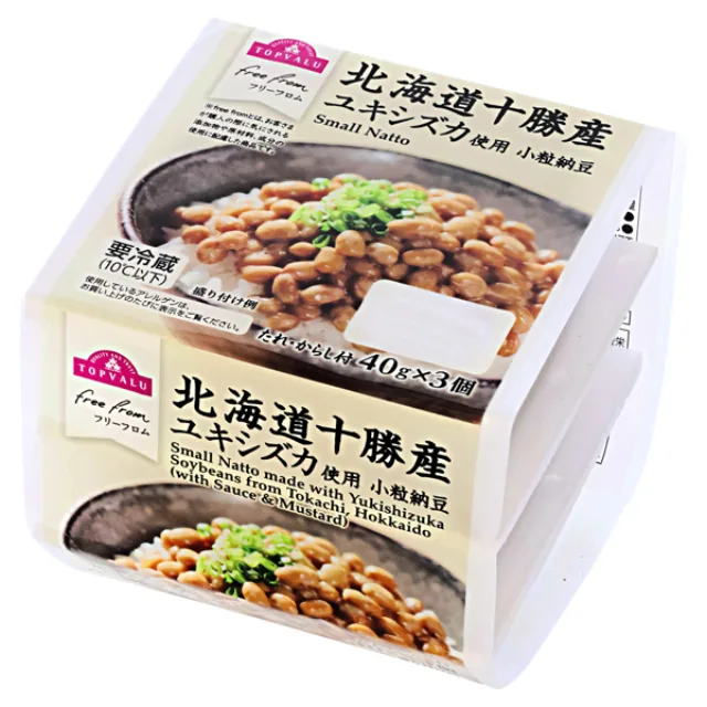 フリーフロム 北海道十勝ユキシズカ小粒納豆 納豆40g×3個