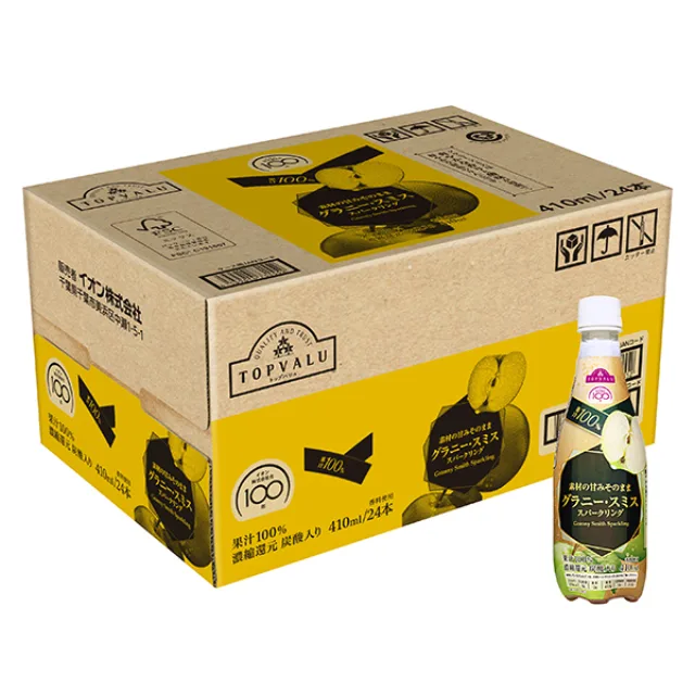 果汁100%グラニー・スミススパークリング<ケース> 410ml/24本