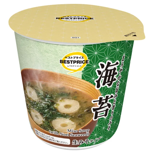 カップみそ汁海苔 20.6g(調味みそ:19.4g、具:1.2g)
