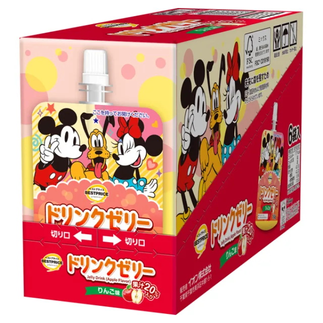 ディズニー 果汁20% ドリンクゼリー りんご味<ボール> 150g×6個