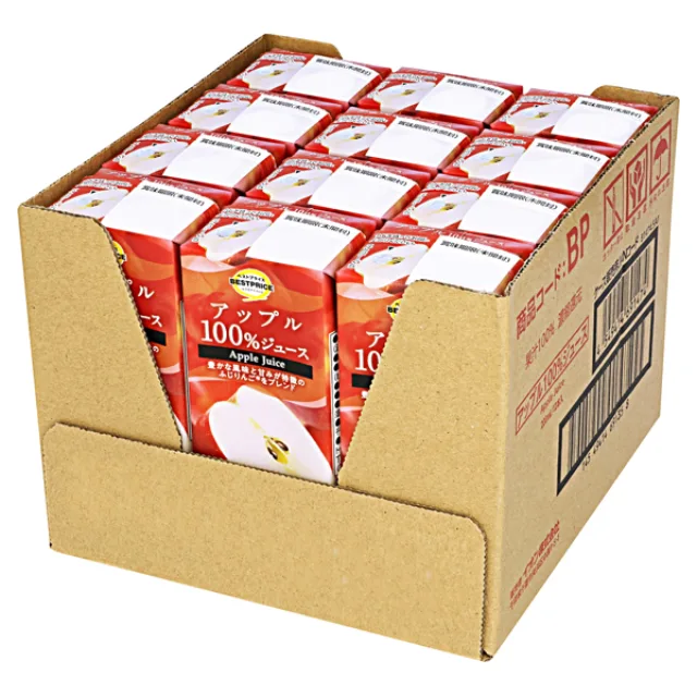アップル100%ジュース<ケース> 2400ml(200ml×12本)