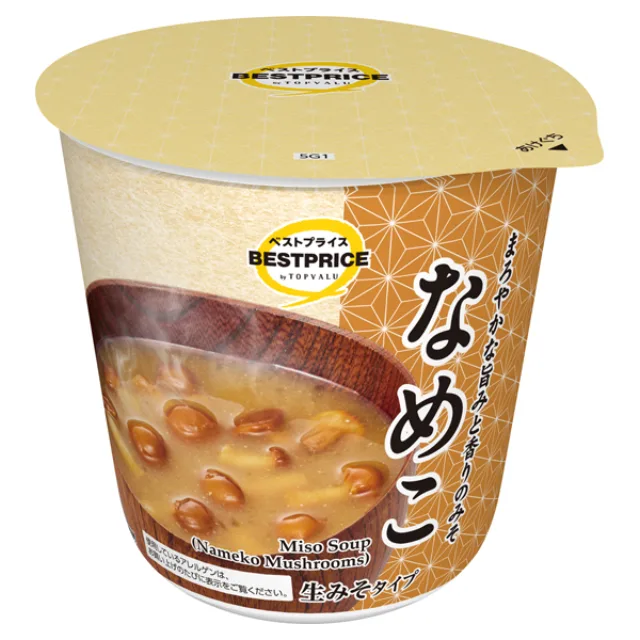 カップみそ汁 なめこ 60.2g(具:43g、調味みそ:17.2g)