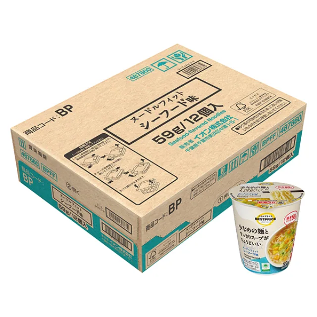ヌードルフィット シーフード味<ケース> 59g/12個入