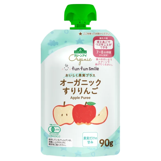 オーガニック fun fun smile すりりんご 90g