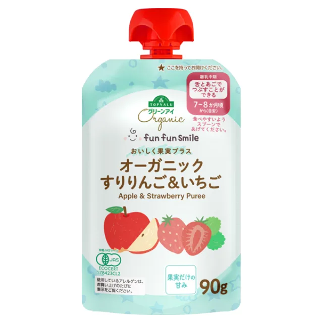 オーガニック fun fun smile すりりんご&いちご 90g
