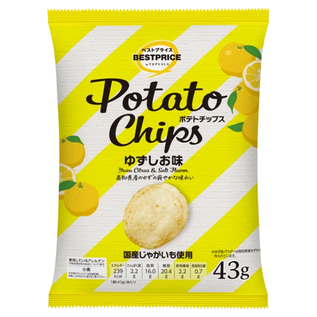 ポテトチップス ゆずしお味 43g