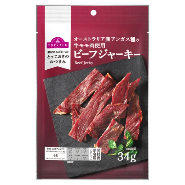 アンガス種牛肉を使用したビーフジャーキー 34g