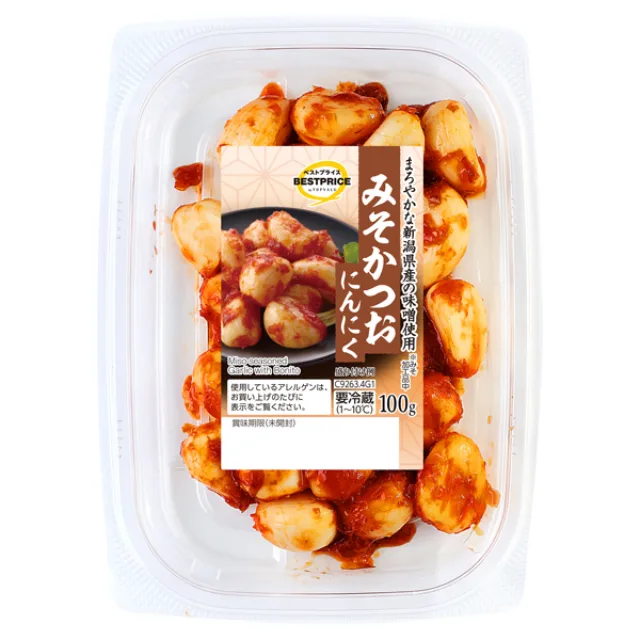 みそかつおにんにく(カップ) 100g