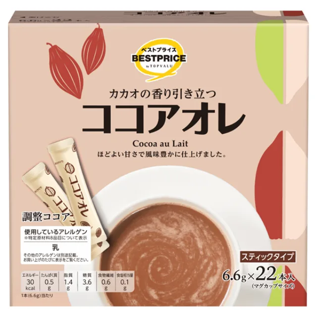 ココアオレスティック 大箱 145.2g(6.6g×22本)