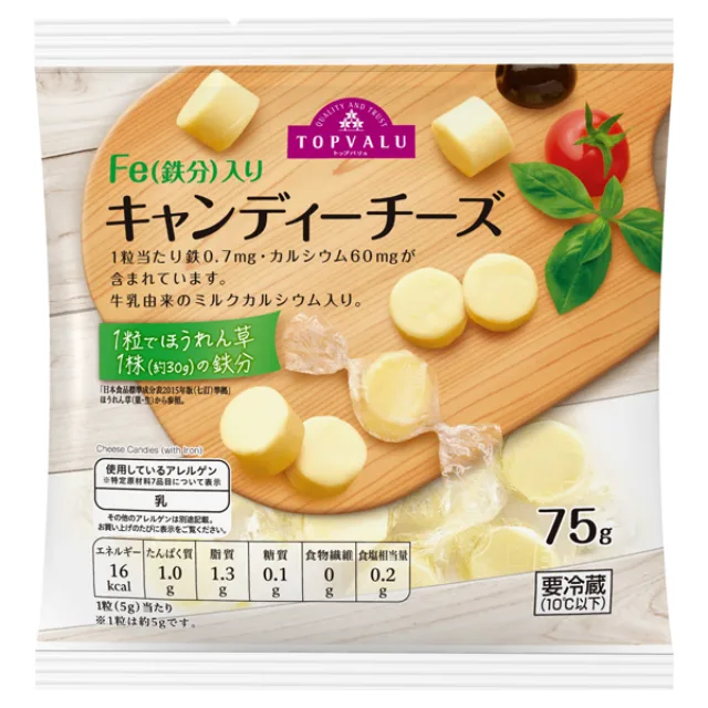 鉄分入りキャンディチーズ 75g