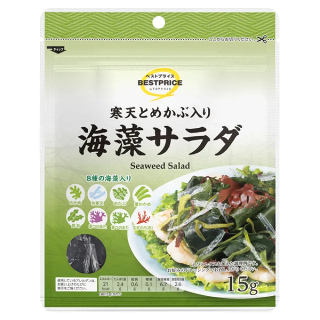 寒天とめかぶ入り海藻サラダ 15g