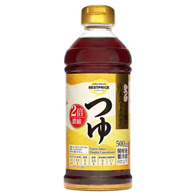 2倍濃縮つゆ(東) 500ml