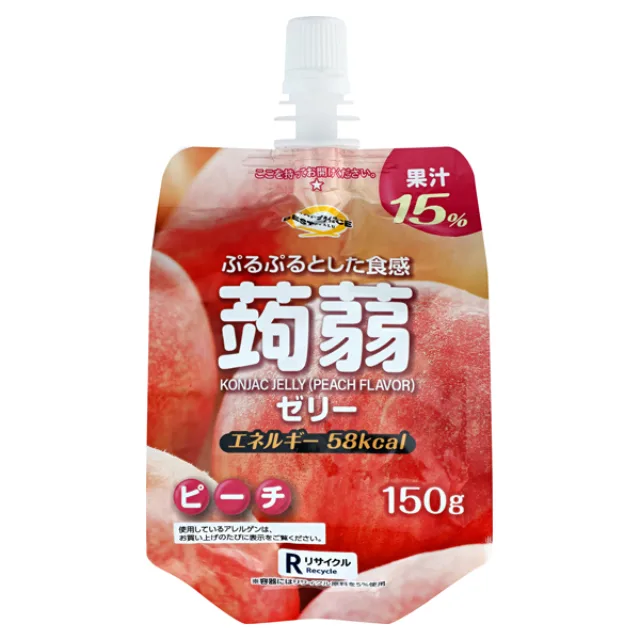 蒟蒻ゼリー ピーチ味(ドリンクゼリータイプ) 150g