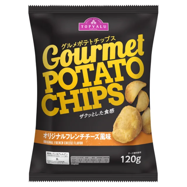 ザクッとした食感 グルメポテトチップス オリジナルフレンチチーズ風味 120g
