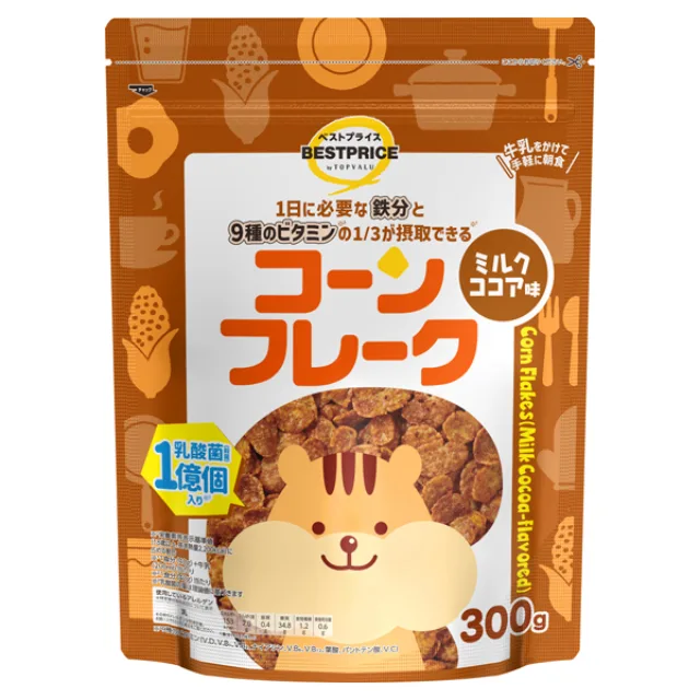 コーンフレークミルクココア味 300g