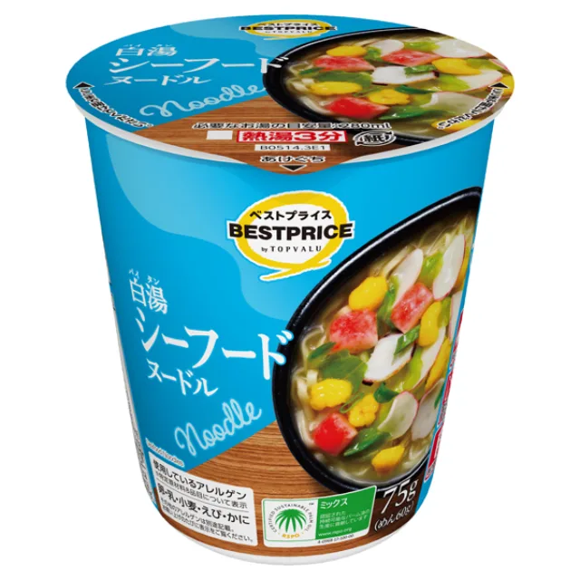 白湯シーフードヌードル 75g(めん60g)