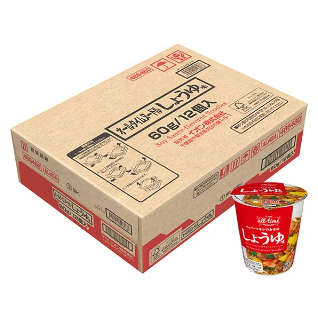 オールタイムヌードルヌードルしょうゆ味<ケース> 60g/12個入