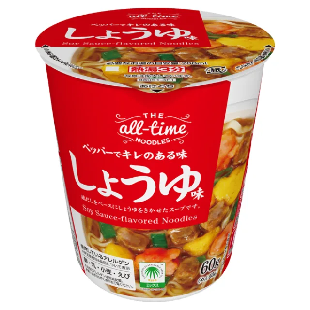 オールタイムヌードルヌードルしょうゆ味 60g(めん50g)