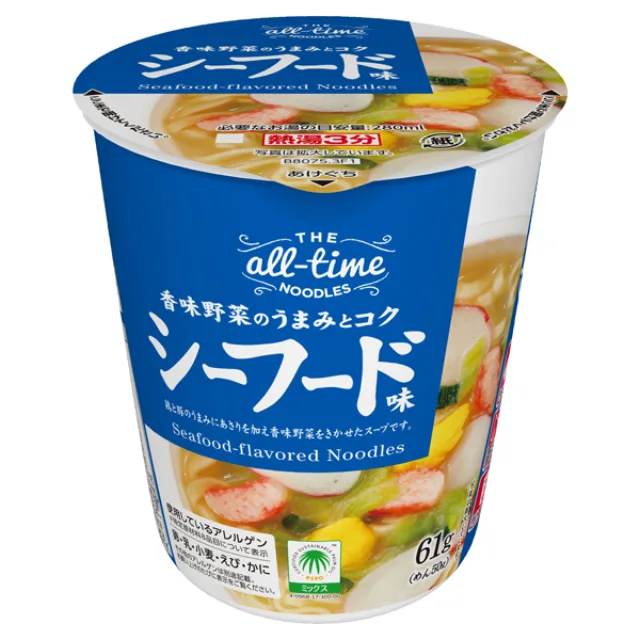 オールタイムヌードルヌードルシーフード味 61g(めん50g)