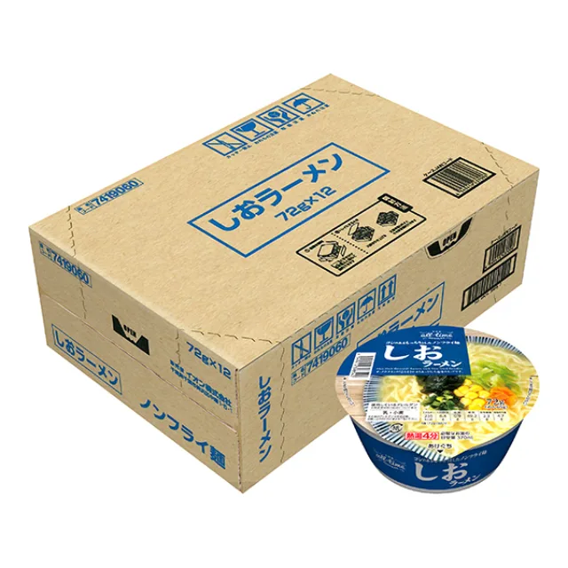 オールタイムヌードル しおラーメン<ケース> 72g×12