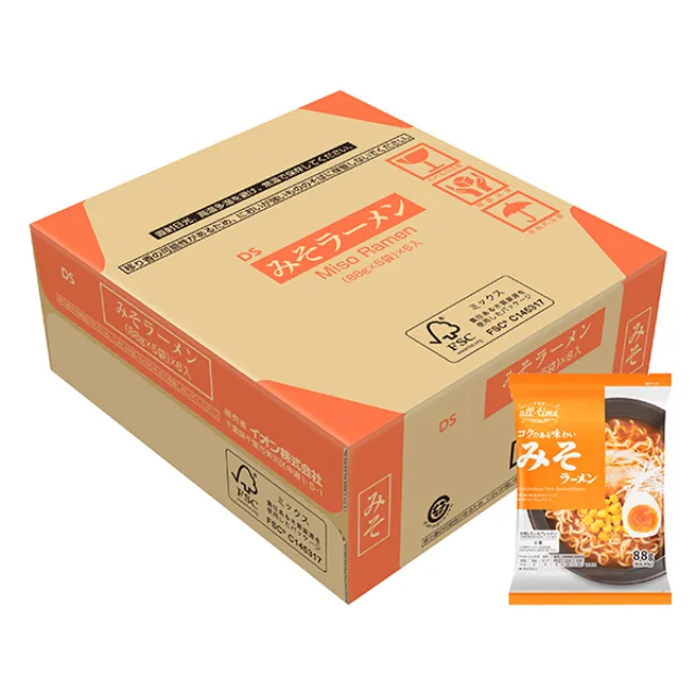 オールタイムヌードル みそラーメン<ケース> 5袋×6パック